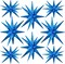 8 Pcs Blue Star Foil Balloons - Large Star Mylar Balloons for Party Backdrop - Christmas, New Year, Birthday, Wedding, Baby Shower, Anniversary, Photo Booth Supplies